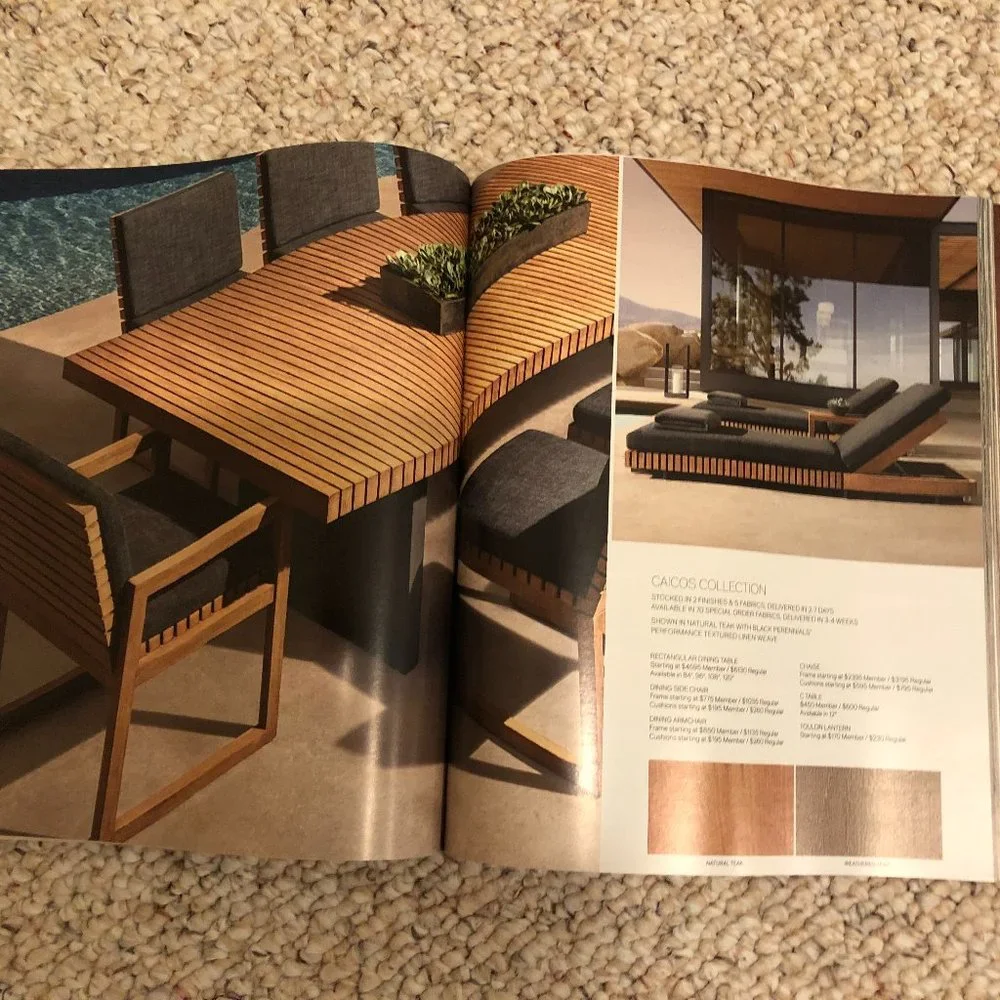 Restoration Hardware Outdoor Catalog